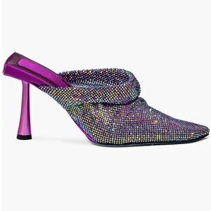 Benedetta Bruzziches Goliarda Crystal Mesh Mule